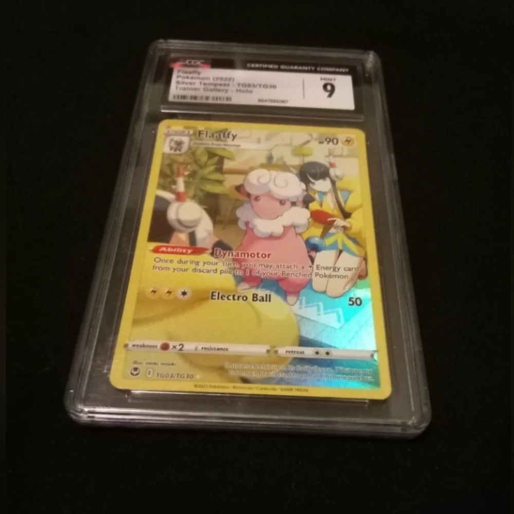 Pokemon 2022 Flaaffy TC03/TG30 Silver Tempest Trainer Gallery Holo CGC 9 Mint